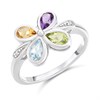 My Diamonds Silver Multi-Stone Diamond Ring - D99224