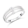 My Diamonds Silver Diamond-Set Band Ring - D99243