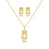 My Diamonds Gold Plated Silver Diamond-Set Owl Gift-Set - D99248