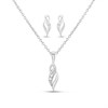 My Diamond Silver Diamond-Set Swirl Gift Set - D99255