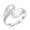 My Diamonds Silver Diamond-Set Swirl Ring - D99317