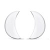 Silver Moon Stud Earrings - 8mm - F01013
