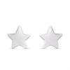 Silver Star Stud Earrings - 5mm - F01018