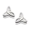 Silver Celtic Trefoil Stud Earrings - 7mm - F0118