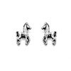 Silver Horse Stud Earrings - 8mm - F0129