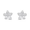 Silver Flower Stud Earrings- 10mm - F0258