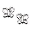 Silver Butterfly Stud Earrings - 7mm - F0261