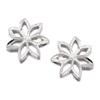 Silver Flower Stud Earrings - 8mm - F0267