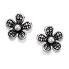 Silver Flower Stud Earrings - F0281