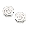 Silver Swirl Stud Earrings - 10mm - F0289