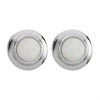 Silver Imitation Opal Stud Earrings - 7mm - F04049
