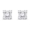 Silver Cubic Zirconia Cluster Stud Earrings - 5mm - F04123
