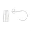 Silver Three Wire Earrings -12mm - F10018