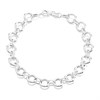Silver Circles Bracelet - 7.5in - F14011