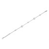 Silver Cubic Zirconia Disc Bracelet - 7.5in - F1495