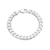 Silver 9mm Wide Curb Bracelet - 8in - F1640