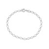 Silver 3mm Wide Figaro Bracelet - 7in - F1708