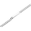 Silver Curb Identity Bracelet - 8in - F2301