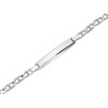 Silver Anchor Identity Bracelet - 7in - F2380