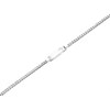 Silver Heart Identity Bracelet - 7in - F2393