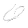 Silver Hinged Square Tube Bangle - F27007