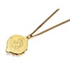 Gold Plated St. Christopher SOS Talisman Necklace - F3001