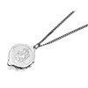 Stainless Steel St. Christopher SOS Talisman Necklace - F3004