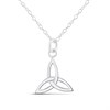 Silver Trinity Knot Necklace - F33041