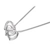 Silver Three Floating Hearts Necklace - F3480