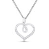 Silver Heart Infinity Bale Necklace - F35177
