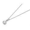 Sterling Silver Cubic Zirconia Knot Pendant And Chain - F3541