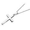 Silver Cross And Chain - F3616