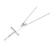 Silver Faith, Hope, Love Cross And Chain - F3623