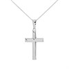 Silver Cross And Chain - F37003