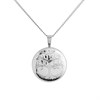 Silver Round Tree Of Life Locket - F4324