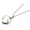 Silver Heart Locket And Chain - F4344
