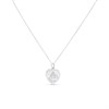 Silver St. Christopher Heart Necklace - F4502