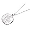 Silver St. Christopher And Chain - 21mm - F4533