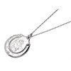 Silver Horseshoe St. Christopher And Chain - 21mm - F4534