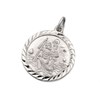 Silver St. Christopher Medallion - 19mm - F4726