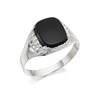 Silver Onyx Signet Ring - F5113