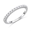 Silver Claw Set CZ Eternity Ring - F5940