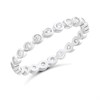 Silver Cubic Zirconia Full Eternity Ring - F60013