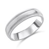 Silver 5mm Milgrain Band Ring - F62009