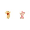 Disney Silver Winnie And Piglet Stud Earrings - F67104