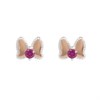 Disney Silver Minnie Bow  Stud Earrings - F67143