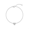 Disney Silver Minnie CZ Adjustable Bracelet - F67174