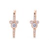 Disney Silver And Rose Plated Mickey Mouse Hoop Earrings - 22mm - F6717