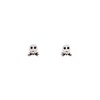 Disney Silver Nightmare Before Christmas Jack Skellington Stud Earrings - F6743