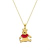 Disney Silver Gold Tone Winnie The Pooh Necklace - F6761